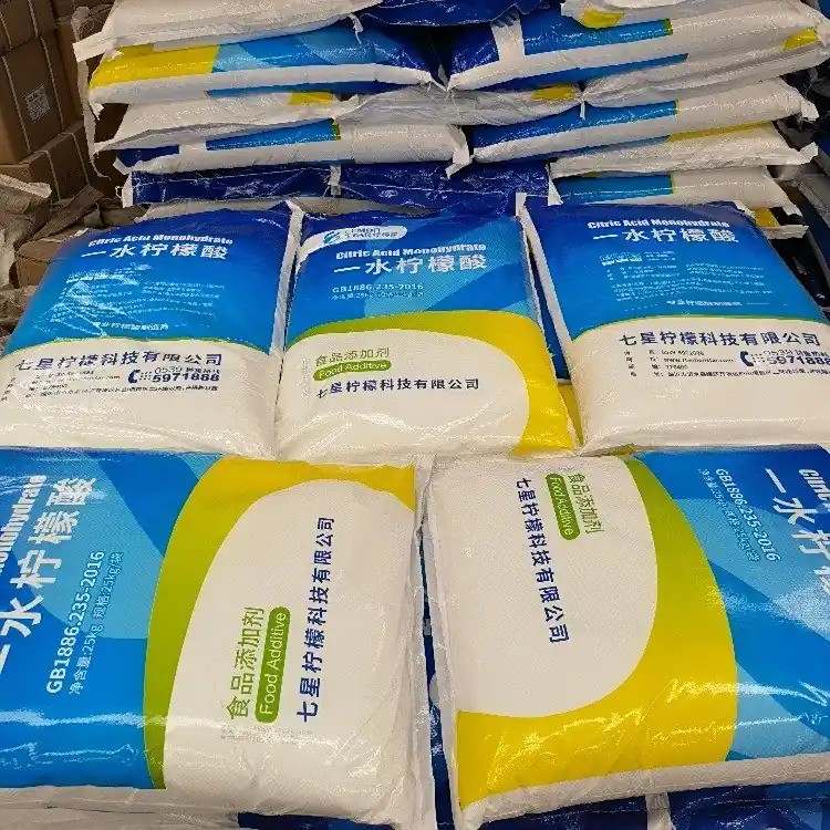 七星食品级一水柠檬酸 25kg袋装 酸度调节剂除污除垢用