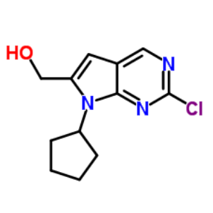 2-氯-7-环戊基-7H-吡咯并[2,3-d]嘧啶-6-甲醇；1374639-77-6