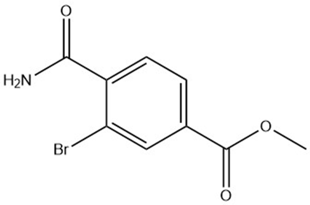 3-溴-4-(氨基羰基)苯甲酸甲酯；Methyl 3-bromo-4-carbamoylbenzoate;1149388-50-0