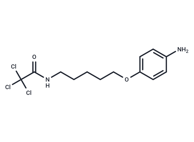 化合物 Acetamide, N-(5-(p-aminophenoxy)pentyl)-2,2,2-trichloro-|T29561|TargetMol