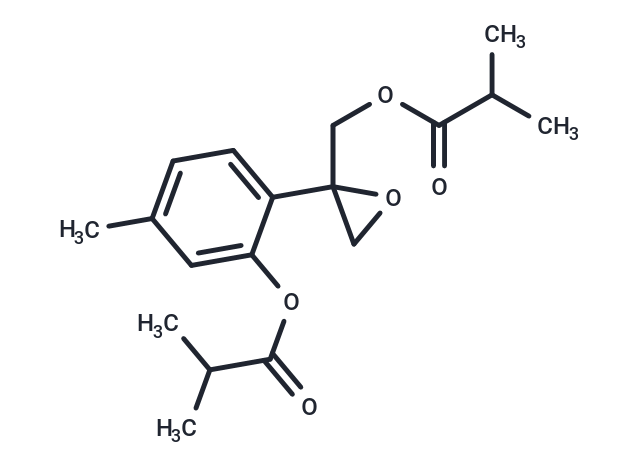 化合物 10-?Isobutyryloxy-?8,?9-?epoxythymol isobutyrate|T10037|TargetMol
