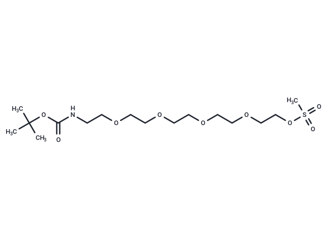 化合物 Boc-N-Amido-PEG5-Ms|T17650|TargetMol