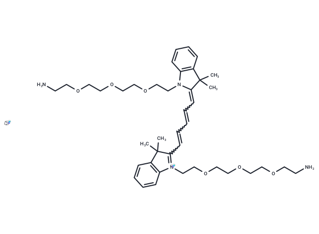 化合物 Bis-(N,N’-amine-PEG3)-Cy5|T17608|TargetMol