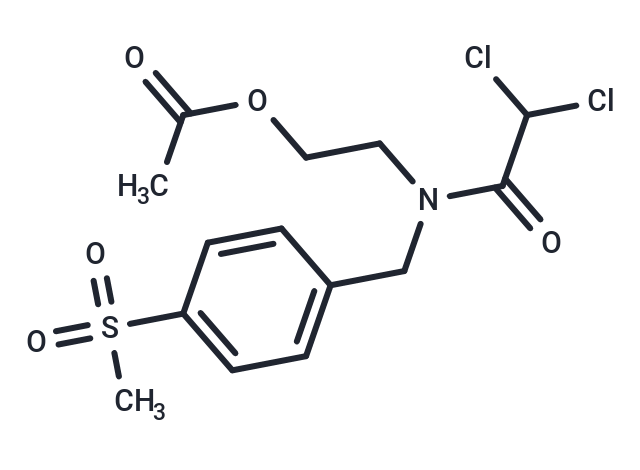 化合物 Acetamide, 2,2-dichloro-N-(2-hydroxyethyl)-N-(p-(methylsulfonyl)benzyl)-, acetate (ester)|T29552|TargetMol