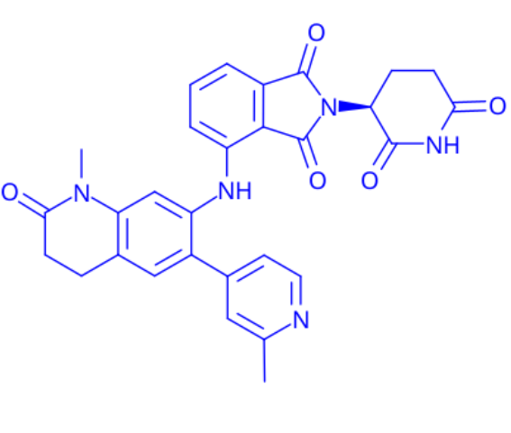 (S)-2-(2,6-dioxopiperidin-3-yl)-4-((1-methyl-6-(2-methylpyridin-4-yl)-2-oxo-1,2,3,4-tetrahydroquinolin-7-yl)amino)isoindoline-1,3-dione