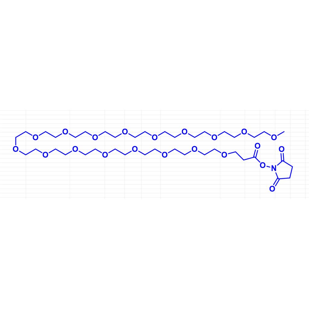 2,5-dioxopyrrolidin-1-yl 2,5,8,11,14,17,20,23,26,29,32,35,38,41,44,47,50-heptadecaoxatripentacontan-53-oate