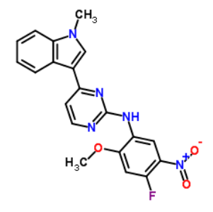 N-(4-氟-2-甲氧基-5-硝基苯基)-4-(1-甲基-1H-吲哚-3-基)-2-嘧啶胺;1421372-94-2