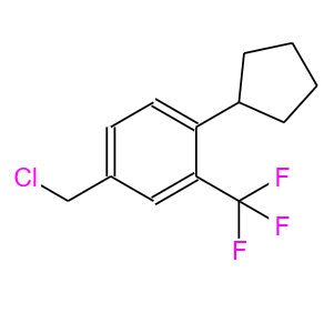 4-氯甲基-1-环戊基-2-三氟甲基苯；957208-65-0