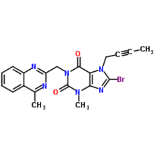 8-溴-7-丁炔-3-甲基-1-(4-甲基-喹唑啉-2-甲基)-3,7-二氢-嘌呤-2,6-二酮；853029-57-9