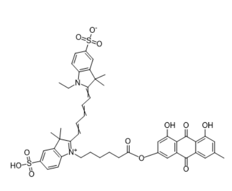 Cy5-大黄素/CY5-Emodin/Emodin-Cyanine5 conjugate/近红外荧光标记蒽醌类探针