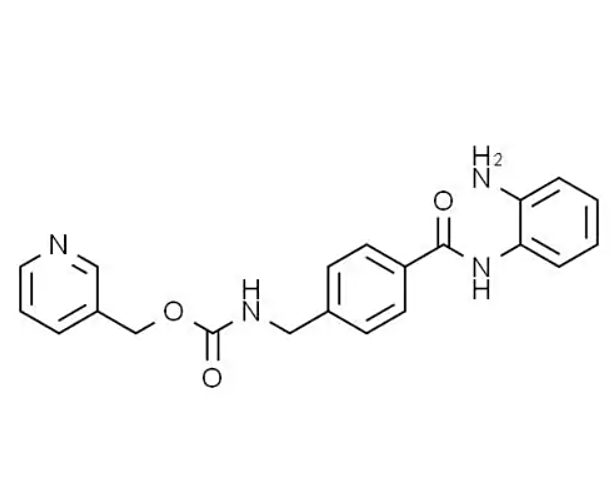 FITC-恩替诺特/FITC-Entinostat/FITC-MS275/异硫氰酸荧光素-N-(2-氨基苯基)-4-[（吡啶-3-基甲氧基）羰基]氨基甲基苯甲酰胺/绿色荧光标记HDAC1/3选择性抑制剂探针