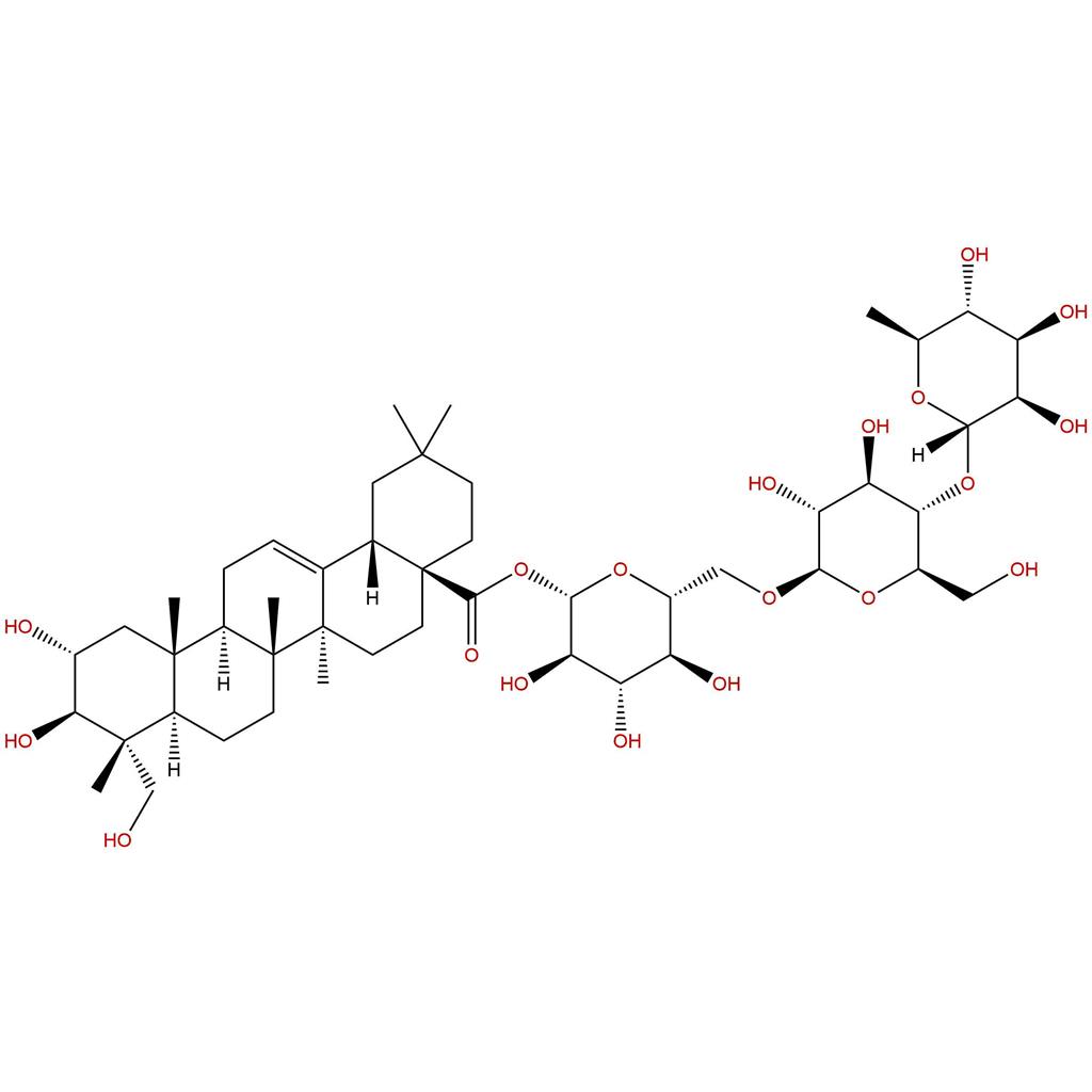 积雪草酸-28-O-鼠李糖(1-4)葡萄糖(1-6)葡萄糖苷,Scheffoleoside A,160669-23-8