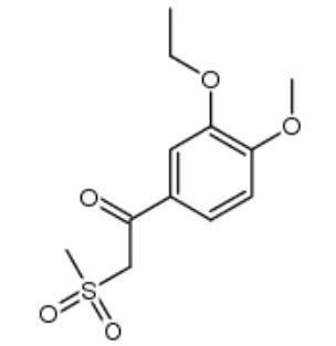 1-(3-乙氧基-4-甲氧基苯基)-2-(甲磺酰基)乙酮;1450657-28-9