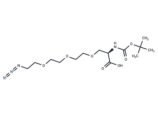 化合物 Azido-PEG3-Ala-Boc|T14423|TargetMol