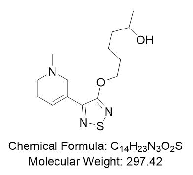 6-((4-(1-甲基-1,2,5,6-四氢吡啶-3-基)-1,2,5-噻二唑-3-基)氧基)己-2-醇