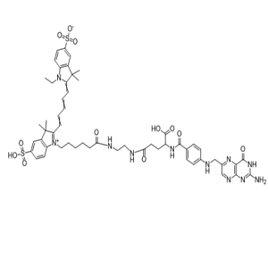 FA-Cy5，叶酸花青染料5标记物，Folic Acid-Cyanine 5 Conjugate