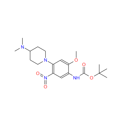 (4-(4-(二甲基氨基)哌啶-1-基)-2-甲氧基-5-硝基苯基)氨基甲酸叔丁酯