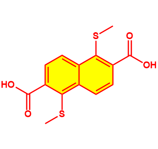 1,5-双(甲硫基)萘-2,6-二甲酸