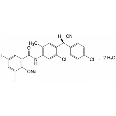 氯氰碘柳胺钠(二水合物)