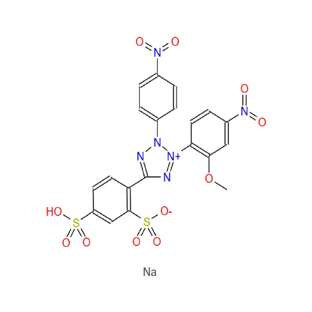2-(2-甲氧基-4-硝基苯)-3-(4-硝基苯)-5-(2,4-二磺基苯)-2H-四氮唑单钠盐