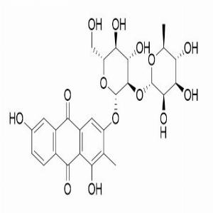 1,3,6-三羟基-2-甲基蒽醌-3-O-新橙皮糖苷，1,3,6-trihydroxy-2-methyl-9,10-anthraquinone-3-O-α-L-rhamnopyranosyl-(1->2)-β-D-glucopyranoside，87686-88-2