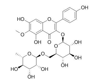3,4′,5,7-四羟基-6-甲氧基黄酮-3-O-芸香糖苷，6-Methoxykaempferol 3-O-rutinoside，403861-33-6