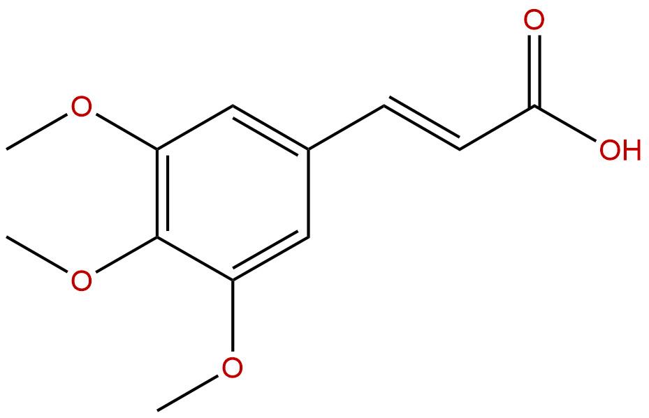 3,4,5-三甲氧基肉桂酸，3,4,5-Trimethoxycinnamic acid，90-50-6