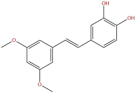 3'-羟基紫檀茋，3'-Hydroxypterostilbene，475231-21-1