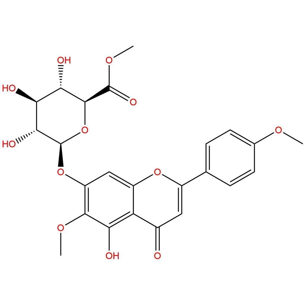 6,4'-甲基化野黄芩素-7-O-葡萄糖醛酸，Comanthosid A，70938-59-9