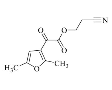 2-氰乙基2-(2,5-二甲基呋喃-3-基)-2-氧乙酸酯