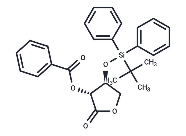 化合物 2-O-benzoyl-3-O-t-butyldiphenylsilyl-L-threonolactone|TNU1294|TargetMol