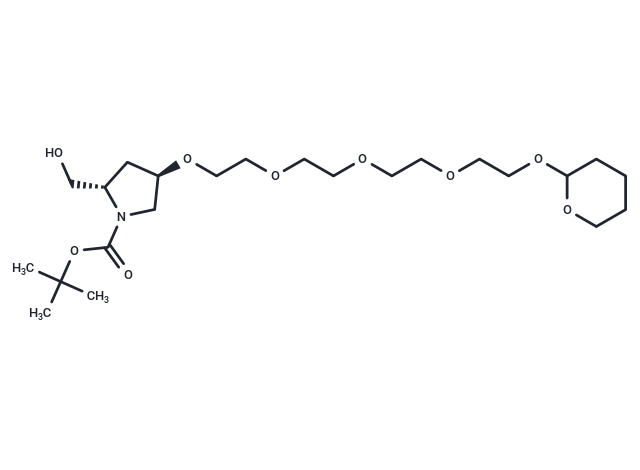 化合物 THP-PEG4-Pyrrolidine(N-Boc)-CH2OH|T18846|TargetMol
