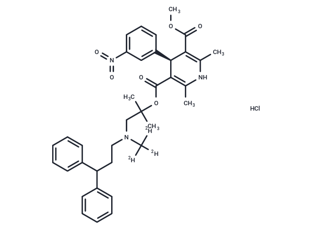 化合物 (S)-Lercanidipine D3 hydrochloride|T12803|TargetMol