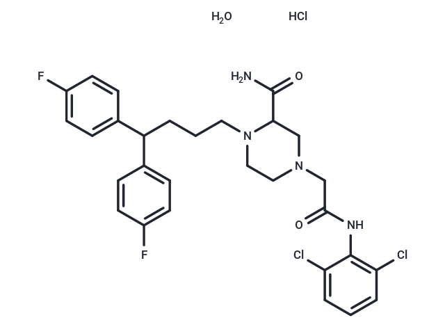 化合物 Mioflazine hydrochloride|T68685|TargetMol