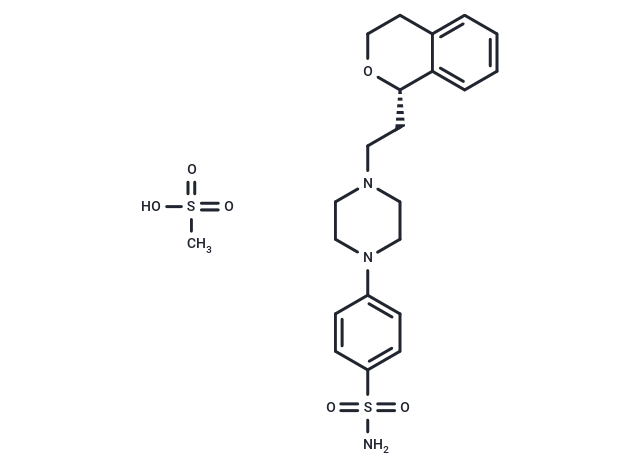 化合物 Sonepiprazole mesylate|T28828|TargetMol