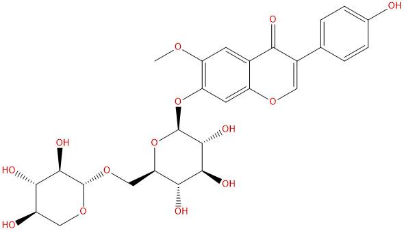 6”-O-木糖黄豆黄苷，6”-O-xylosyl-glycitin，231288-18-9