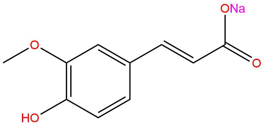 阿魏酸钠，Sodium ferulic，24276-84-4