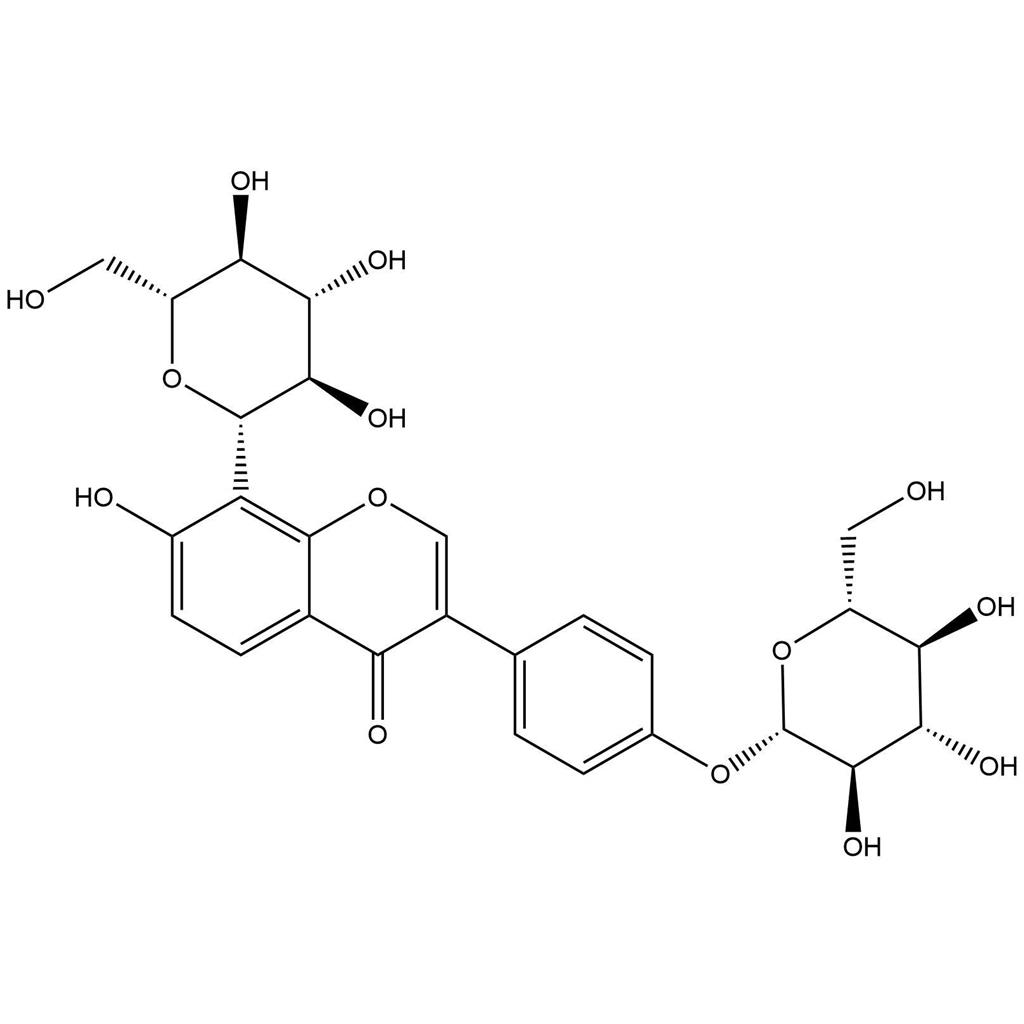 葛根素-4'-β-D-葡萄糖苷，Puerarin-4'-O-β-D-glucopyranoside，117047-08-2