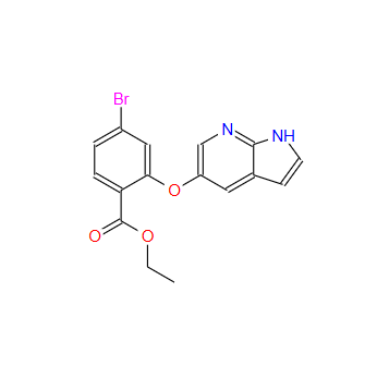 4-溴-2-{1H-吡咯并[2,3-b]吡啶-5-基氧基}苯甲酸乙酯