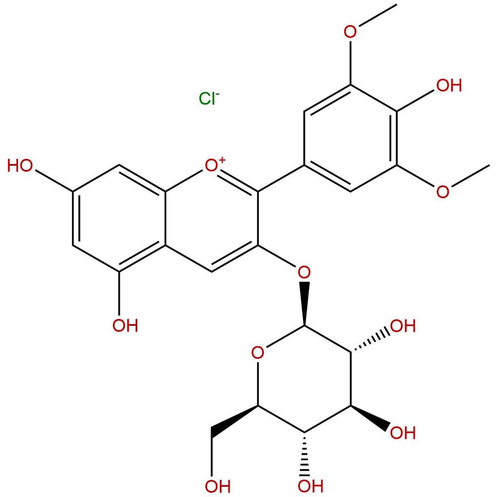 氯化锦葵素-3-O-葡萄糖苷，Malvidin-3-O-glucoside chloride，7228-78-6