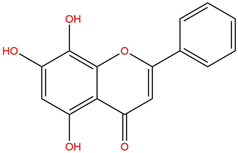 去甲汉黄芩素，5,7,8-Trihydroxyflavone，4443-09-8