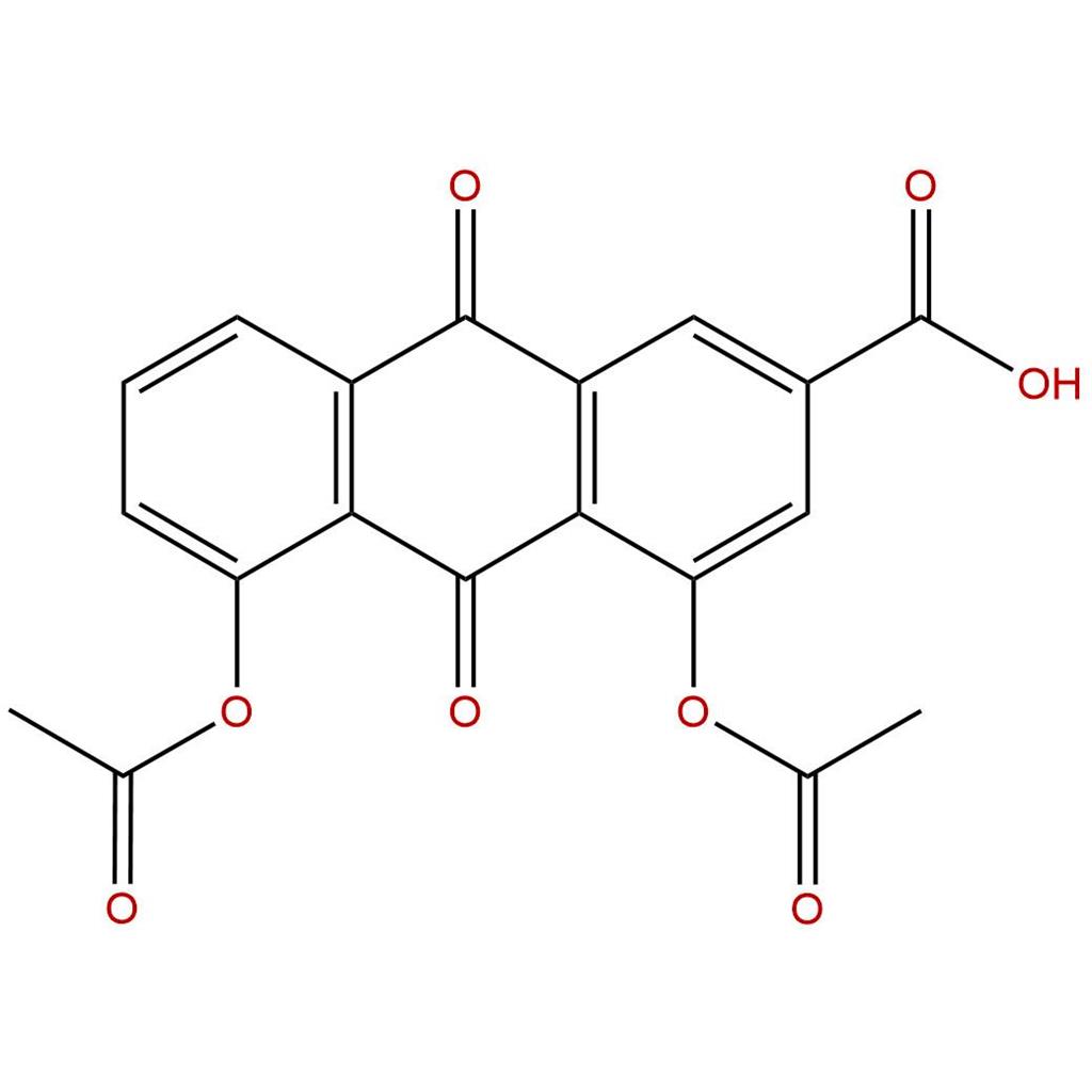 双醋瑞因，1,8-Diacetoxy-3-carboxyanthraquinone ；Diacerein，13739-02-1