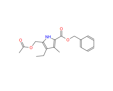 benzyl 5-[(acetyloxy)methyl]-4-ethyl-3-methyl-1H-pyrrole-2-carboxylate；3750-36-5