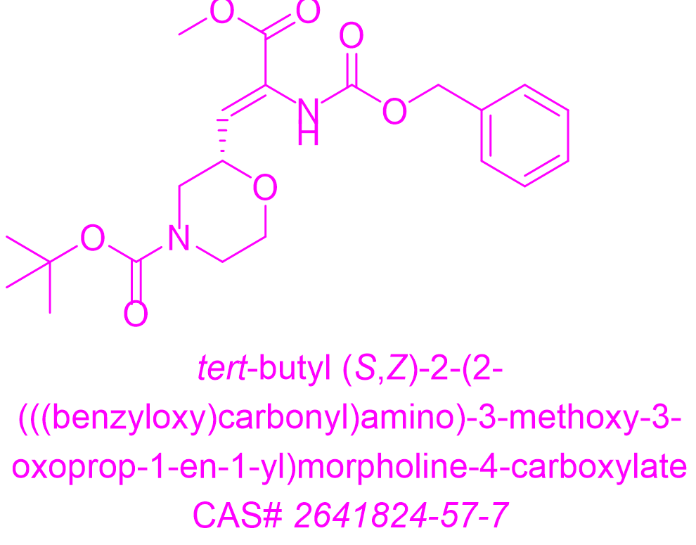 (S,Z)-3-(4-BOC-吗啉-2-基)-2-(CBZ-氨基)丙烯酸甲酯
