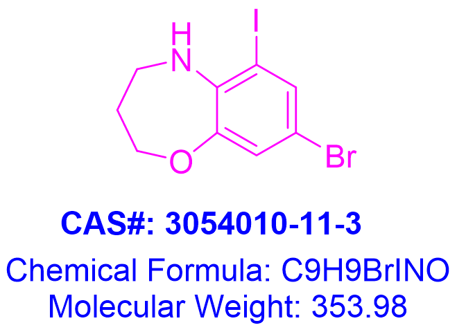 8-Bromo-6-iodo-2,3,4,5-tetrahydrobenzo[b][1,4]oxazepine