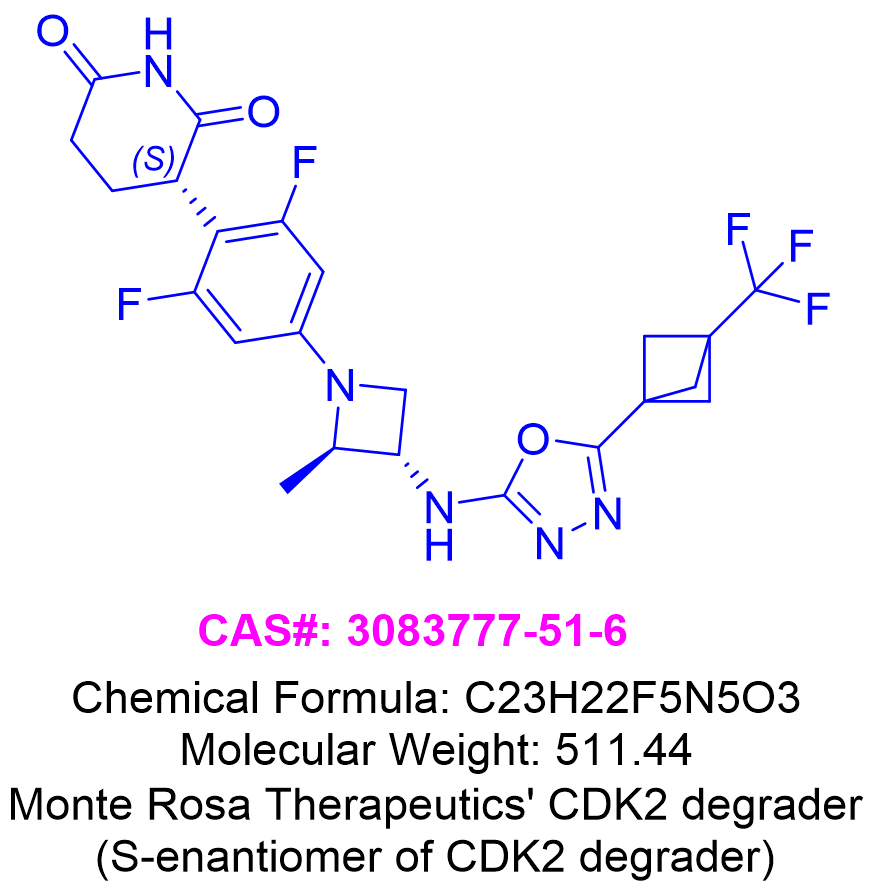 Monte Rosa Therapeutics' CDK2 degrader (S-enantiomer of CDK2 degrader)
