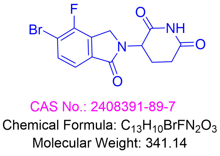 3-(5-溴-4-氟-1-氧异喹啉-2-基)哌啶-2,6-二酮
