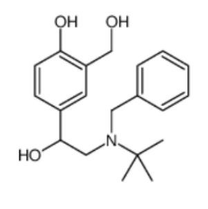 4-(2-(苄基(叔丁基)氨基)-1-羟基乙基)-2-(羟甲基)苯酚；24085-03-8