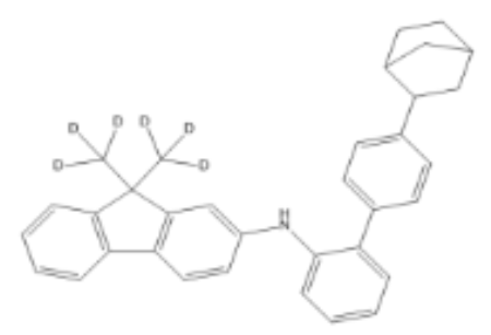 N-（4'-（二环[2.2.1]庚烷-2-基）-[1,1'-联苯]-2-基）-9,9-双（甲基-d3）-9H-芴-2-胺