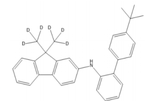 N-（4'-（叔丁基）-[1,1'-联苯]-2- 基）-9,9-双（甲基-d3）-9H-芴-2-胺